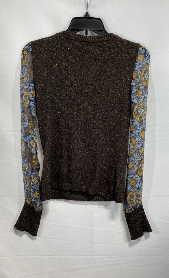 Blusa transparente floral marrón Dolce&Gabbana para mujer talla pequeña Foto 4 de 4