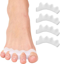 Gel Toe Spacers  Separators for Overlapping Toes, 2 Pairs  Soft