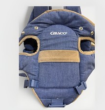 Graco Baby Carrier Model 5077DU LRD Denim Blue Tan Adjustable Infant Carrier