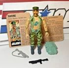 GI Joe Gung Ho 1983 v1 *COMPLETE w/Card, broken gun strap* Tight, No Cracks! VTG