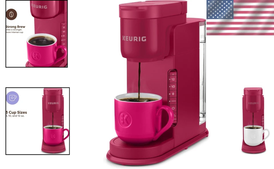 Portable K-Express Coffee Maker, 3 Brew Sizes, Holiday Berry - Image 2 of 4