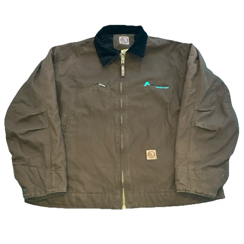 Bern Highland Washed Gasoline Workwear Canvas Chore Fleece Line Mantel Jacke XL