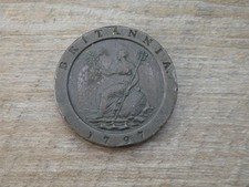 1797 Cartwheel Two 2 Penny Pence 2d - George III Copper Coin Nice detail