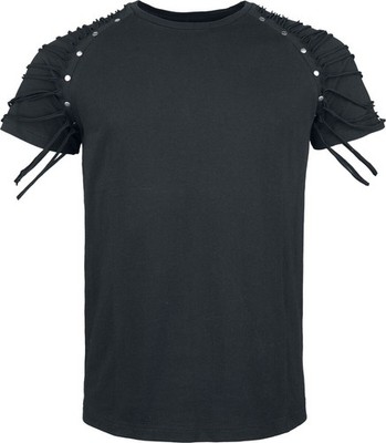 Gothicana by EMP Herren schwarzes T-Shirt mit besonderen Ärmeln