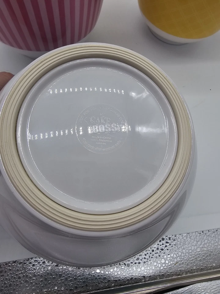 Juego de tazones mezcladores de melamina Cake Boss Colors 3 cuartos, 2 cuartos y 1,8 cuartos de galón SH5 Foto 3 de 3