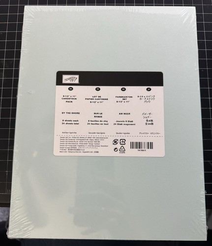 Stampin Up Paper CARDSTOCK 8.5 x 11 NEW SEALED 24 sheets BY THE SHORE - Picture 2 of 2