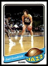 1979-80 Topps Card Basketball Gail Goodrich Utah Jazz #32 EX-MT+