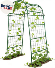 Garden Arch Trellis for Climbing Plants Outdoor, 7 Ft Tall Cucumber Trellis for