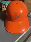 Vintage Roosevelt Raceway Promotion Helmet. Plastic Orange In Ex. Con. Rare 70”s — photo 1