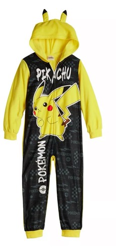 Pokémon Pikachu 1 ONE Piece Pajamas PJS Kids **BONUS (1) FREE POKEMON CARD!