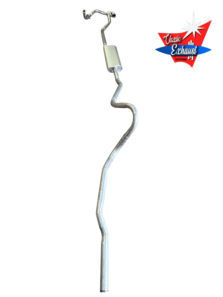 55 56 Oldsmobile Super 88-98 1954 sistema de escape único aluminizado Foto 2 de 4