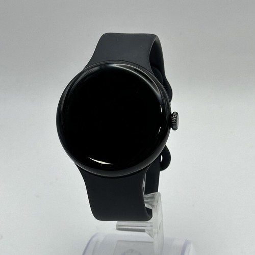 Google Pixel Watch 3 45mm czarny aluminium z czarnym paskiem sportowym (LTE) - dobry stan. - Zdjęcie 2 z 6