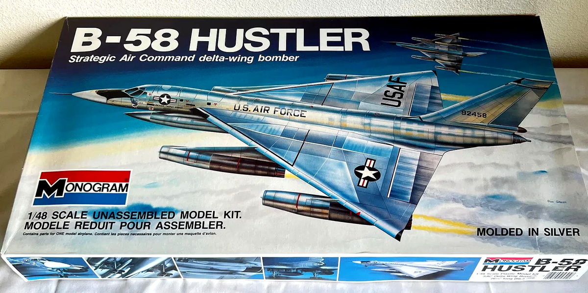 B−58 HUSTLER  ハスラー　1／48　モノグラム Monogram B-58 Hustler Strategic Air Command Delta Wing