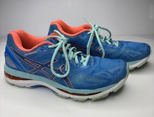 Asics Womens Gel Nimbus 19 T750N Blue Running Shoes Sneakers Size 8.5