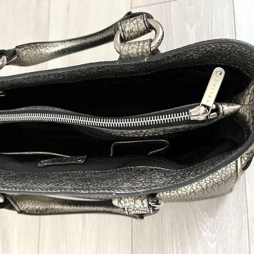 Celine Handtasche Beuteltasche Handtasche Boogie Leder silber echt - Bild 8 von 24