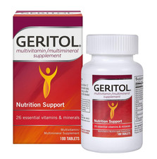 Geritol Vitamins Multivitamin & Mineral Supplement Nutrition Support 100 Tablets