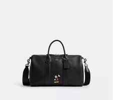 DISNEY x COACH Compass Bag 35 Mickey Mouse CDM67 BLK Black New