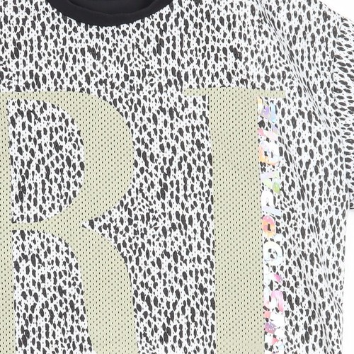 River Island Mädchen schwarz weiß Tiermotiv T-Shirt 11-12 - Bild 6 von 12