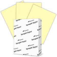 Premium Cardstock Printer Paper with Smooth Finish - (8.5" x 11"), Canary Yellow