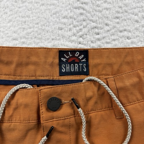 Pantalones Cortos Faherty Para Hombre 33 Naranja Todo el Día Rendimiento Tecnología Elastizados Informales - Imagen 2 de 9