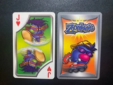 Swap Playing Card    ZOOMBINIS    JACK  OF  HEARTS    2001