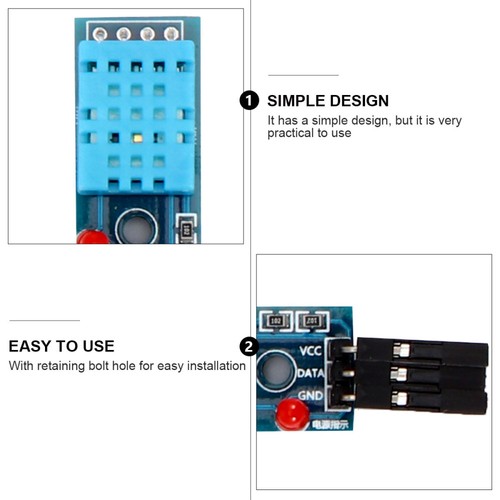 5pcs Temperature Module Temperature Humidity Module Practical Sensor Module - Picture 11 of 12