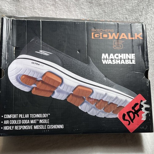 SKECHERS NIB MEN'S GO WALK 5 WISTFUL DUAL STRAP 11 Extra Wide 55515EWW SHOES - Picture 2 of 11