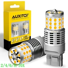 7440 Amber LED Turn Signal Light Bulbs Anti Hyper Flash Canbus Error Free 2~10X