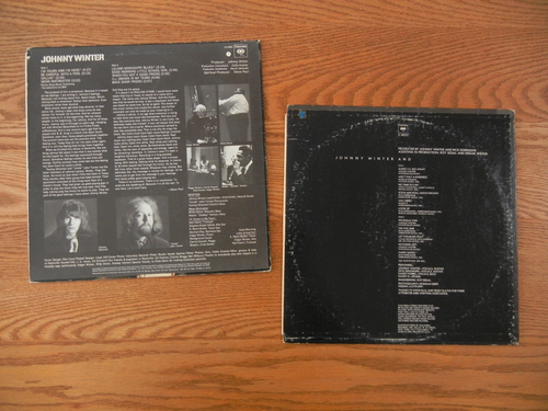 JOHNNY WINTER 2 LP Lot: S/T 1969 CS 9826 2 Eye & And 1970 C 30221 Tested Vinyl - Picture 4 of 4