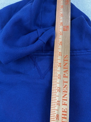 Rugby Ralph Lauren Mens Sweatshirt XL Blue Vintage Zip Hoodie R Patch - Picture 7 of 11