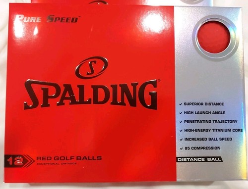 36 NEW sealed Spalding Pure Speed Red Golf Balls - 3 Dozen - Picture 2 of 4