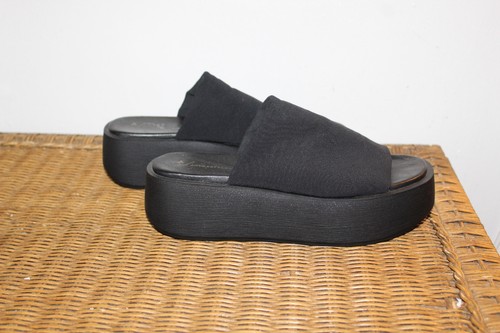 Anthropologie Platform Elastic Slide Sandals. Sz 9 - Picture 4 of 10