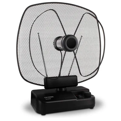 426997 Antenne UHF/VHF Intérieure TNT- TERSERA gain 59 dB (gain réglable) Noir - Photo 1/4