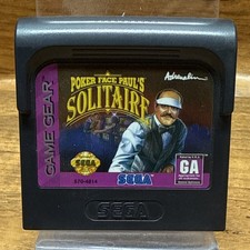 Poker Face Paul's Solitaire Video Game Sega Game Gear Handheld Retro Tested