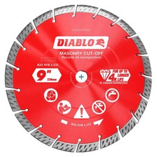 Diablo Tools 9 Inch Segmented Turbo Rim Diamond Cut-Off Blade For Masonry