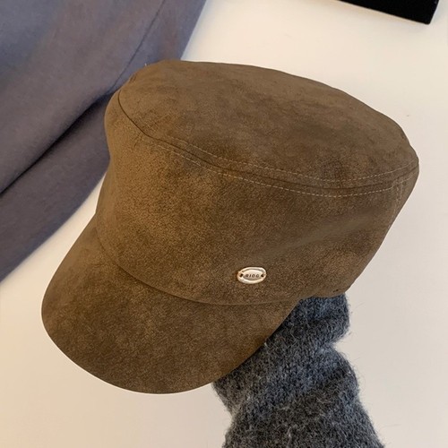 Y2k Painter Berets Flat Brim Beanie Cap Classic Suede Beret Women - Photo 12/13