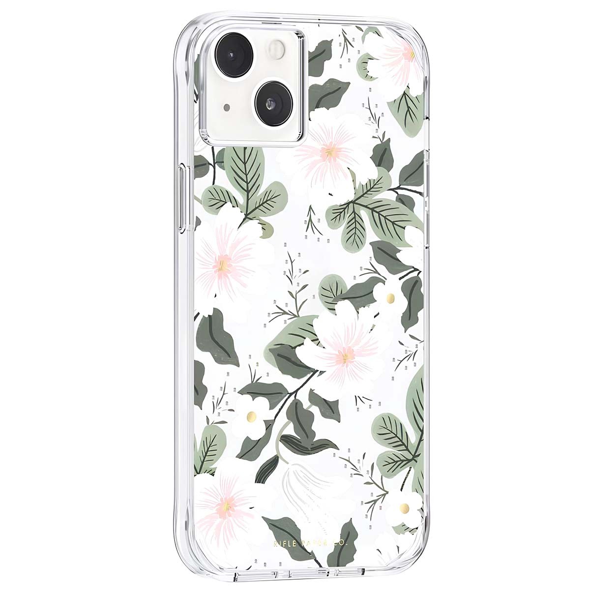Coque antichoc iPhone 14 Plus Rifle Paper Willow transparente fleurie - 3