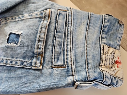 Damen Jeans Herrlicher Bundweite 77cm Schrittlänge 70cm W24 Pitch Slm Cropped - Bild 2 von 3