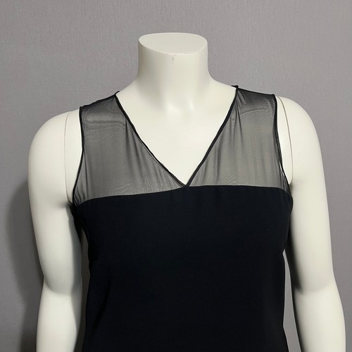 Casual Corner Black Silk Blend Shift Pencil Style Dress Sz-12 - Picture 5 of 12
