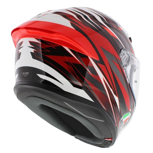 AGV K6 S Reeval helmet gloss white red grey - Picture 3 of 8