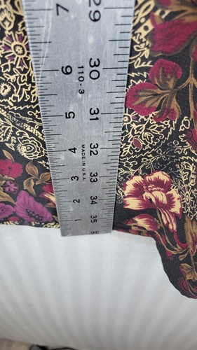 laura scott womens midi skirt plus size 20W elastic waist dark floral cottage - Picture 4 of 8