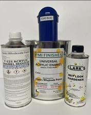 Ford Blue GALLON Kit Single Stage ACRYLIC ENAMEL Car Auto Paint Kit