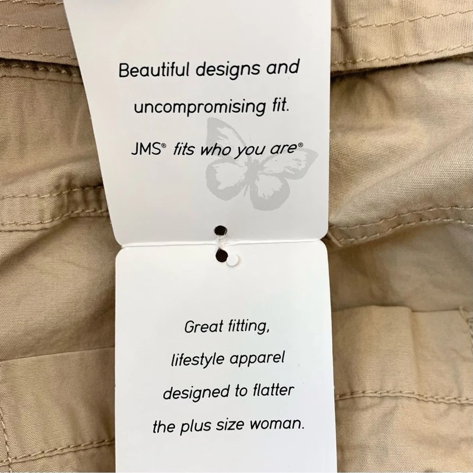 Pantalones convertibles JMS caqui talla 16W nuevos con etiquetas Foto 4 de 4