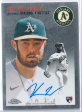 KEN WALDICHUK 2023 TOPPS CHROME PLATINUM AUTO ROOKIE RC #CPA-KW OAKLAND A'S