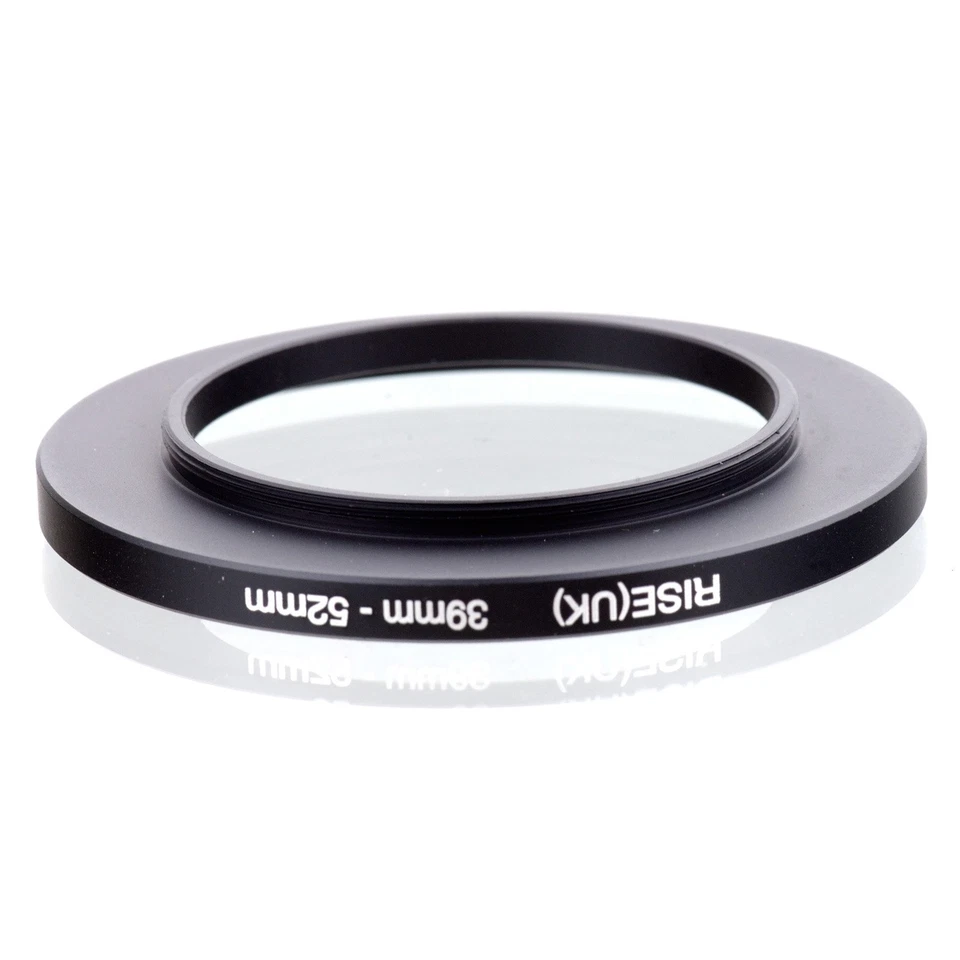 RISE(UK) 39mm-52mm 39-52 mm 39 to 52 Step Up Ring Filter Adapter black - Image 2 of 3