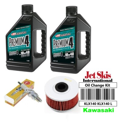 KLX140 Tune Up Service Kit NGK Spark Plug Performance Oil Change