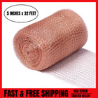 Copper Mesh Rodent Control, 5 in x 32 ft, 100% Pure Rustproof Barrier Wire Mesh