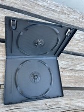 10 New Top Quality 14mm Black Double DVD Cases W/Booklet Clips, PP-D14-B-DSP