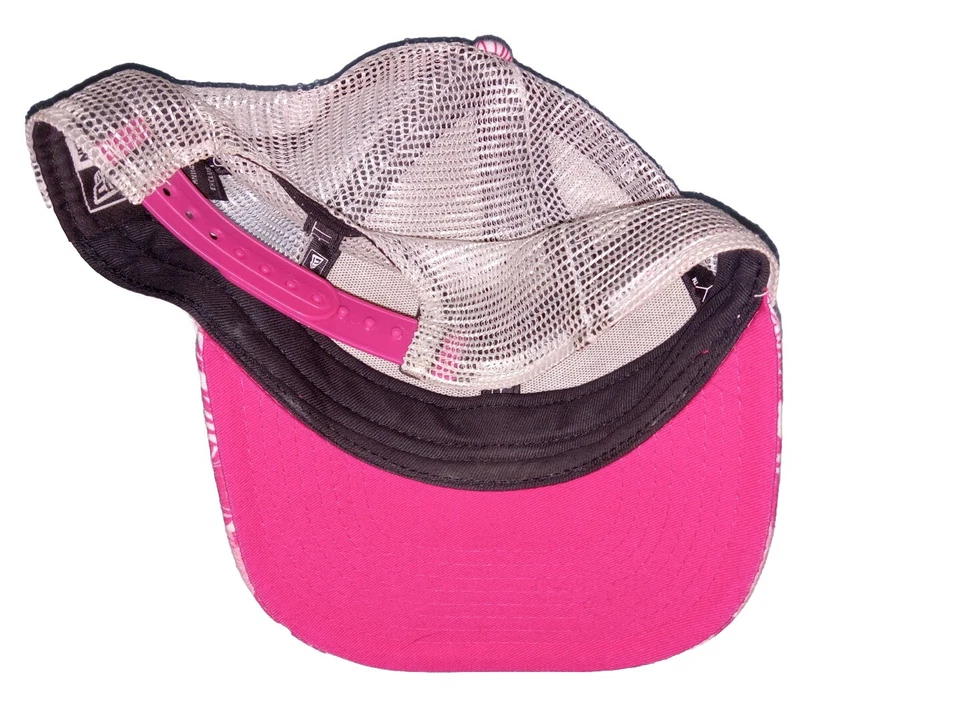 Texas Rangers Hat Cap Snapback Girls Pink Youth Embroidered MLB Baseball New Era - Image 2 of 3