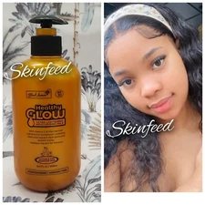 Healthy Glow Exfoliating Shower Cream 1000ml Ultra Lightening Scrub Shower Cream